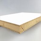 Lamell Spån Melamin Vit Smooth INT-lim