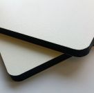 Laminat Compact Vit Polar White F2255 MAT Kärna Svart